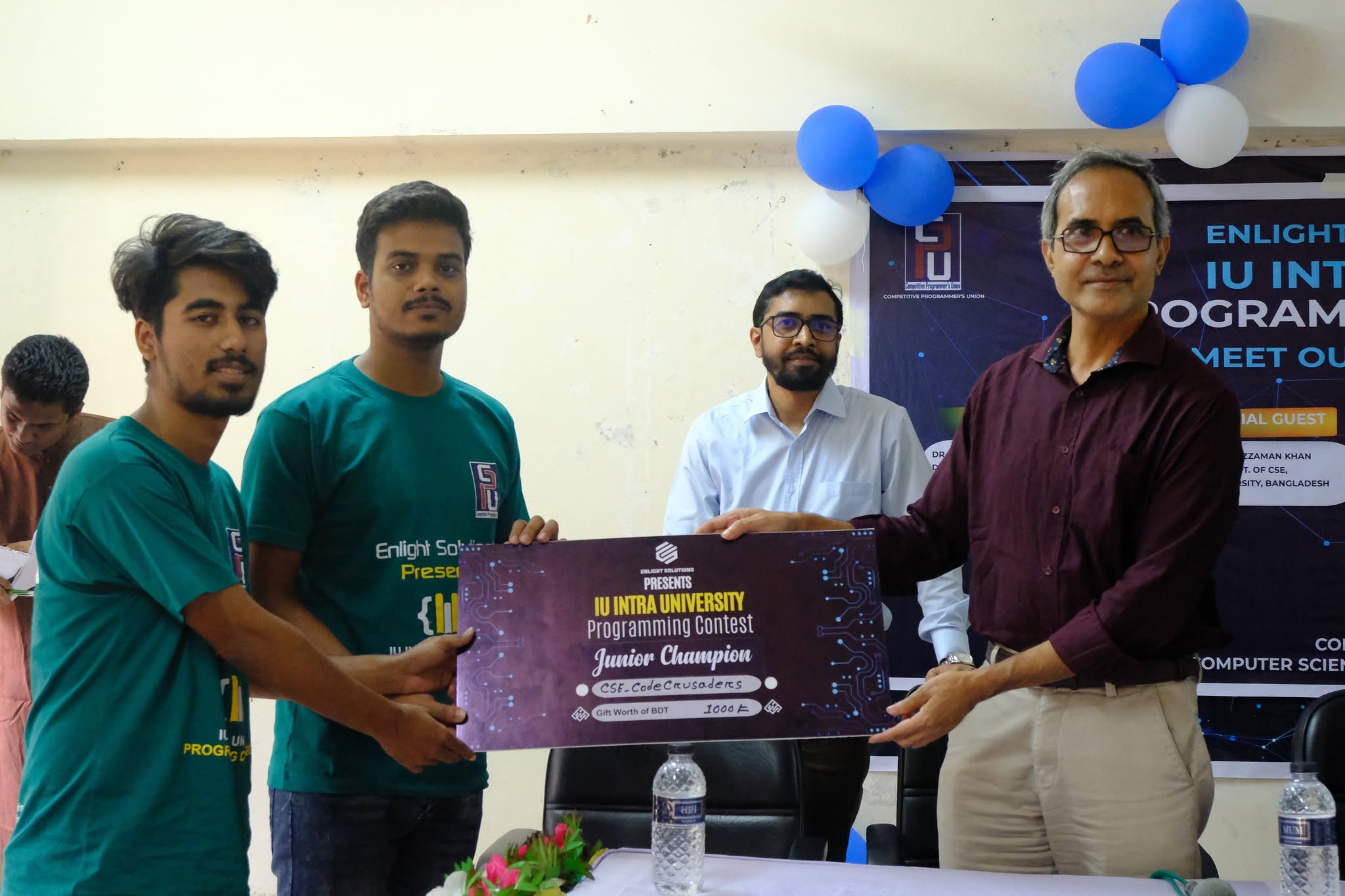 Junior champions at a programming contest